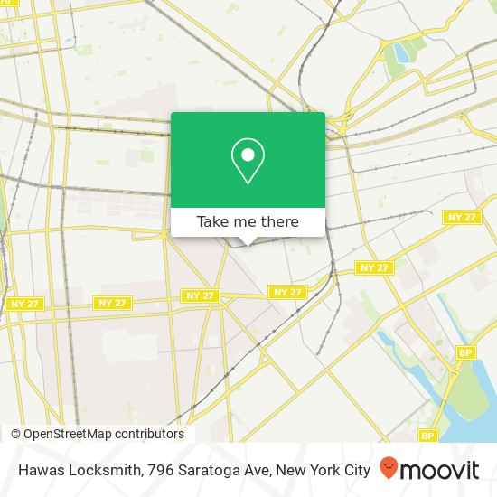 Hawas Locksmith, 796 Saratoga Ave map