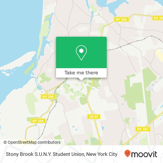 Mapa de Stony Brook S.U.N.Y. Student Union