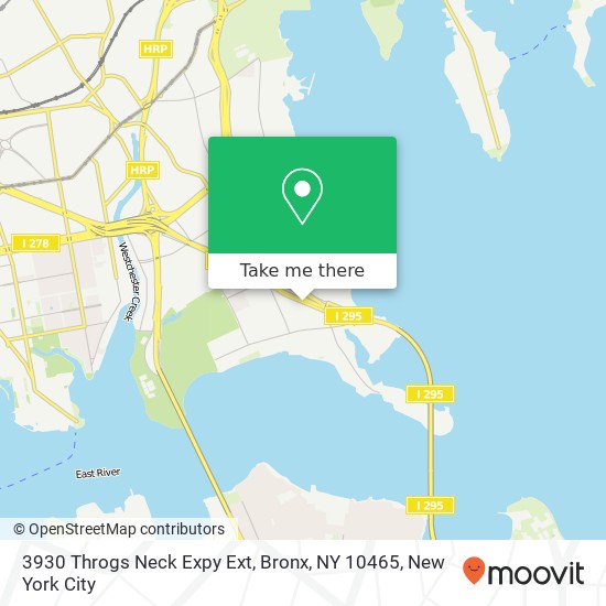 Mapa de 3930 Throgs Neck Expy Ext, Bronx, NY 10465