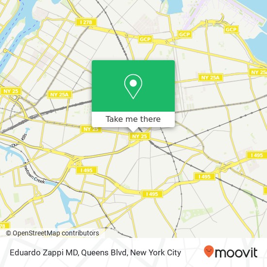 Mapa de Eduardo Zappi MD, Queens Blvd