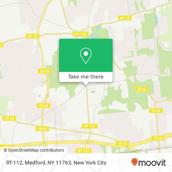 Mapa de RT-112, Medford, NY 11763