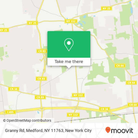 Granny Rd, Medford, NY 11763 map