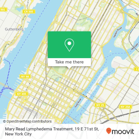 Mary Read Lymphedema Treatment, 19 E 71st St map