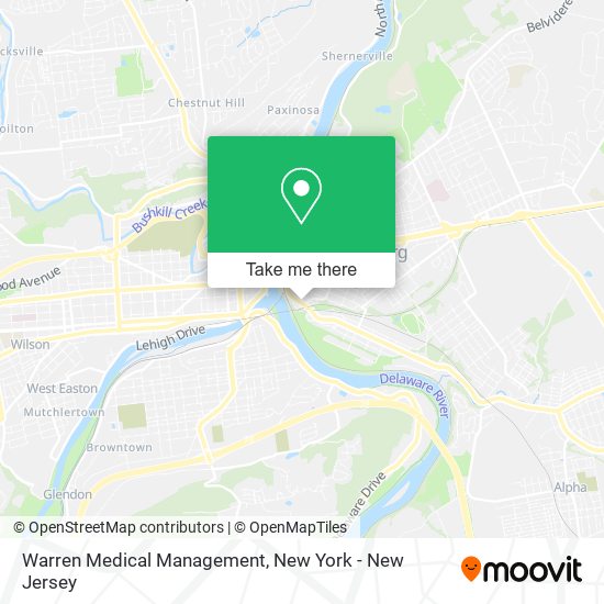 Warren Medical Management map