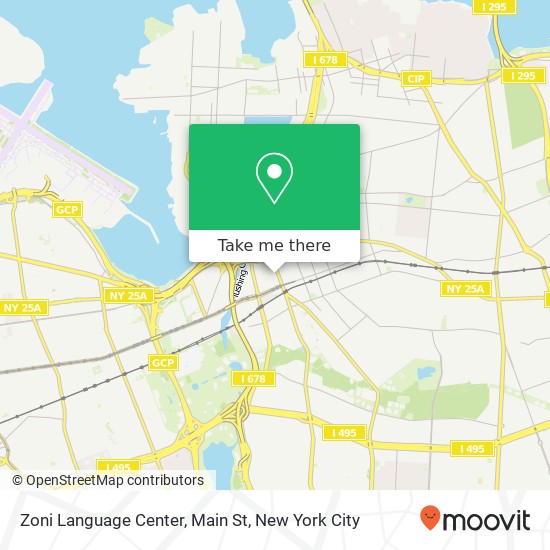 Mapa de Zoni Language Center, Main St