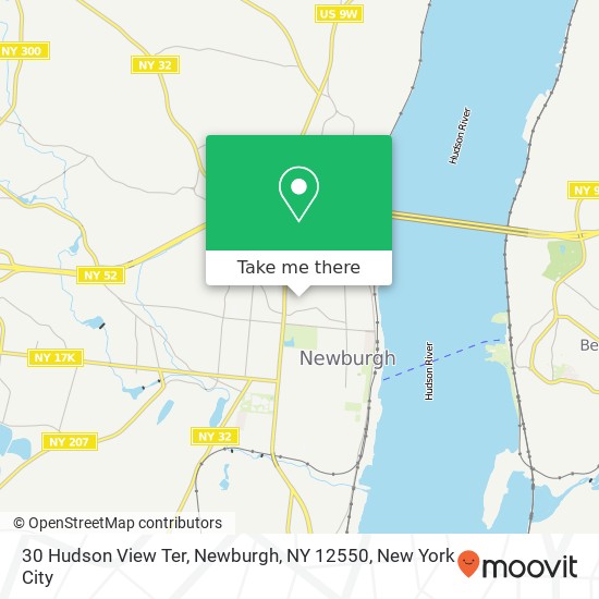 Mapa de 30 Hudson View Ter, Newburgh, NY 12550