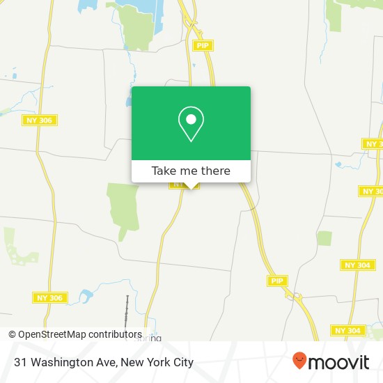 Mapa de 31 Washington Ave, Spring Valley (New Square), NY 10977