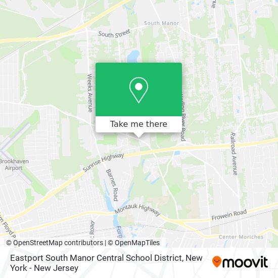 Mapa de Eastport South Manor Central School District