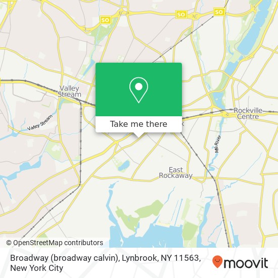 Mapa de Broadway (broadway calvin), Lynbrook, NY 11563