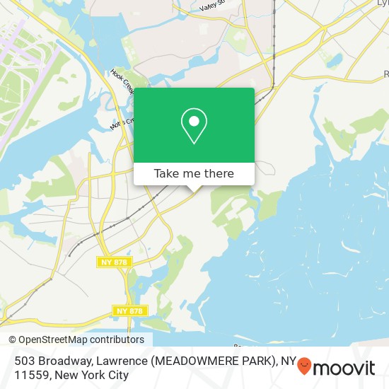 503 Broadway, Lawrence (MEADOWMERE PARK), NY 11559 map