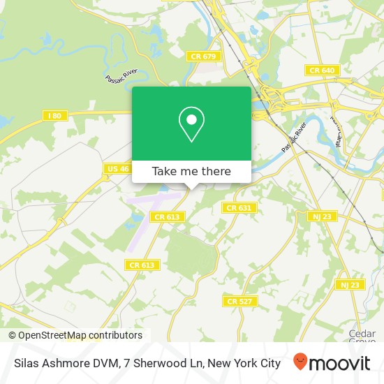 Mapa de Silas Ashmore DVM, 7 Sherwood Ln