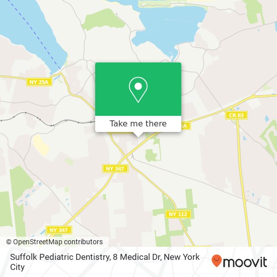 Suffolk Pediatric Dentistry, 8 Medical Dr map