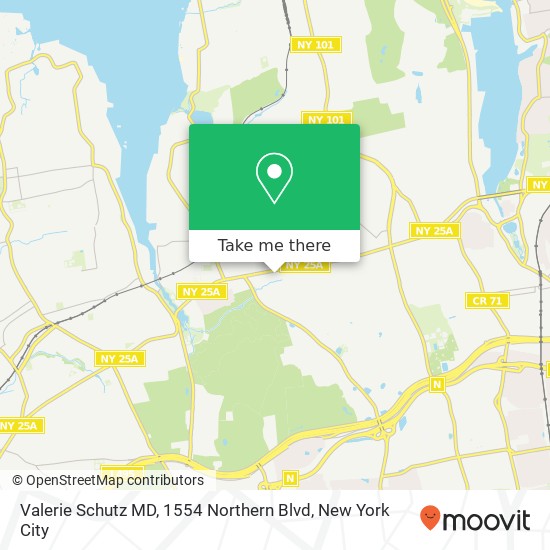 Valerie Schutz MD, 1554 Northern Blvd map