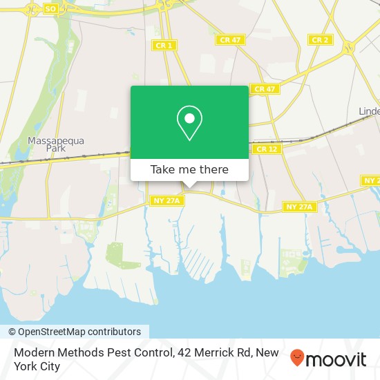 Modern Methods Pest Control, 42 Merrick Rd map