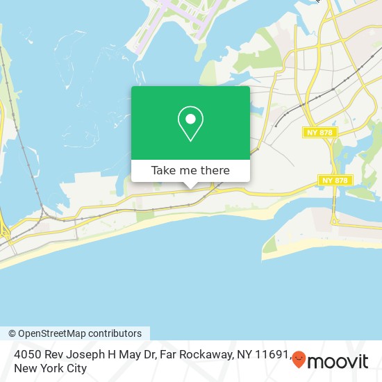Mapa de 4050 Rev Joseph H May Dr, Far Rockaway, NY 11691