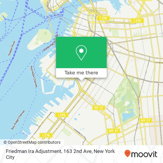 Mapa de Friedman Ira Adjustment, 163 2nd Ave