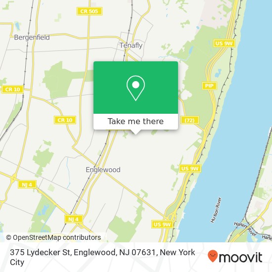Mapa de 375 Lydecker St, Englewood, NJ 07631