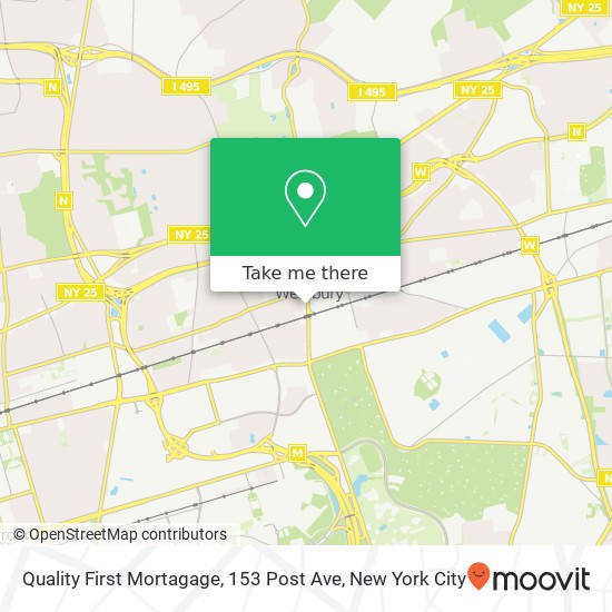 Mapa de Quality First Mortagage, 153 Post Ave