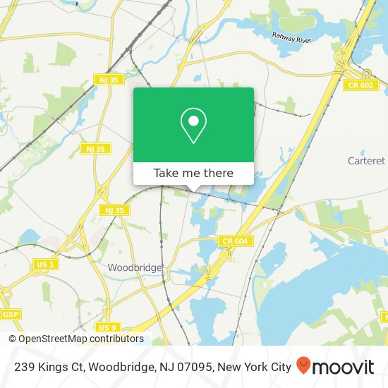 239 Kings Ct, Woodbridge, NJ 07095 map