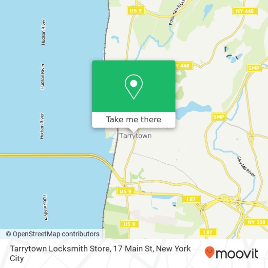 Mapa de Tarrytown Locksmith Store, 17 Main St