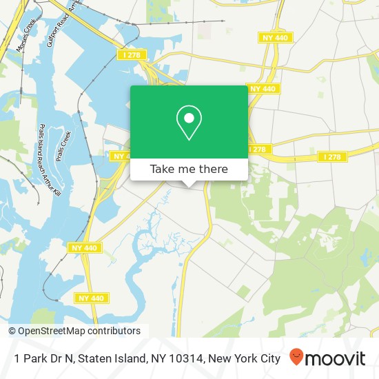 1 Park Dr N, Staten Island, NY 10314 map