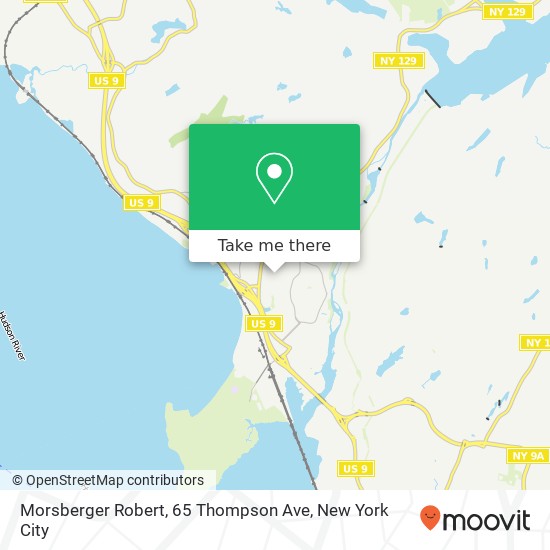 Morsberger Robert, 65 Thompson Ave map