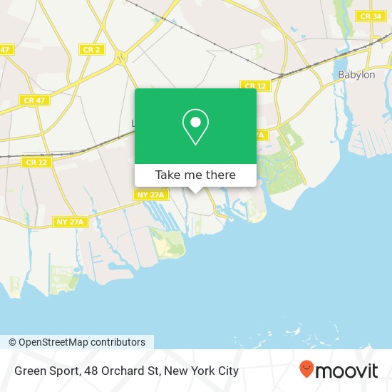 Green Sport, 48 Orchard St map