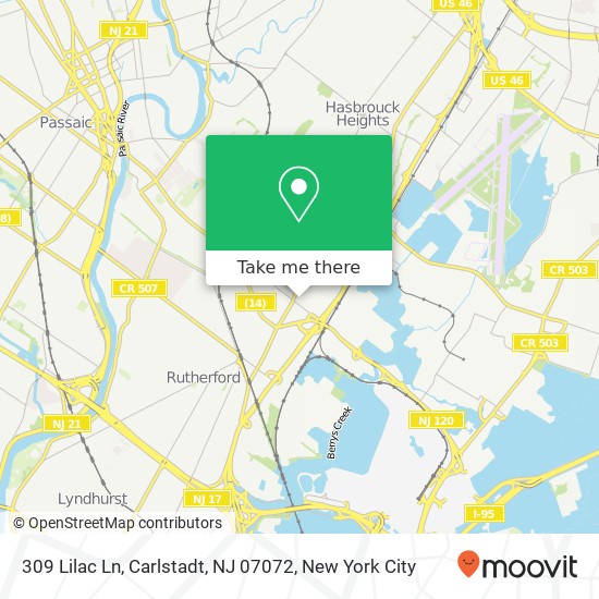 309 Lilac Ln, Carlstadt, NJ 07072 map