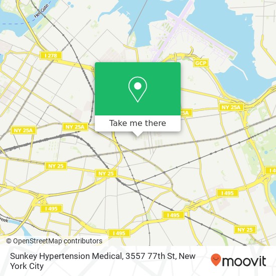 Sunkey Hypertension Medical, 3557 77th St map