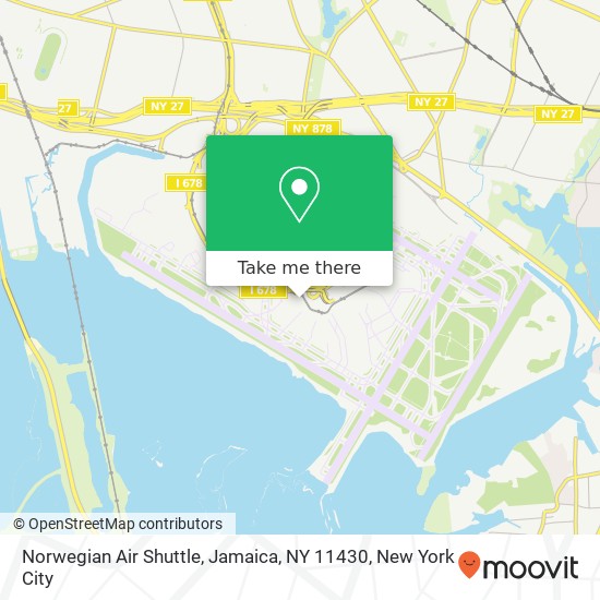 Mapa de Norwegian Air Shuttle, Jamaica, NY 11430