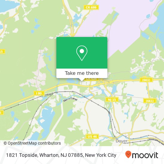 Mapa de 1821 Topside, Wharton, NJ 07885