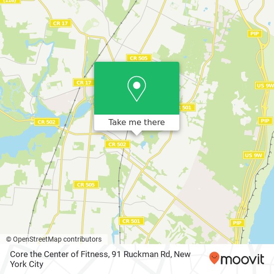 Core the Center of Fitness, 91 Ruckman Rd map