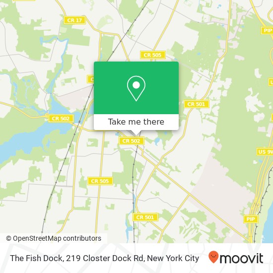 Mapa de The Fish Dock, 219 Closter Dock Rd