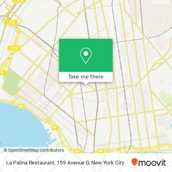 La Palina Restaurant, 159 Avenue O map