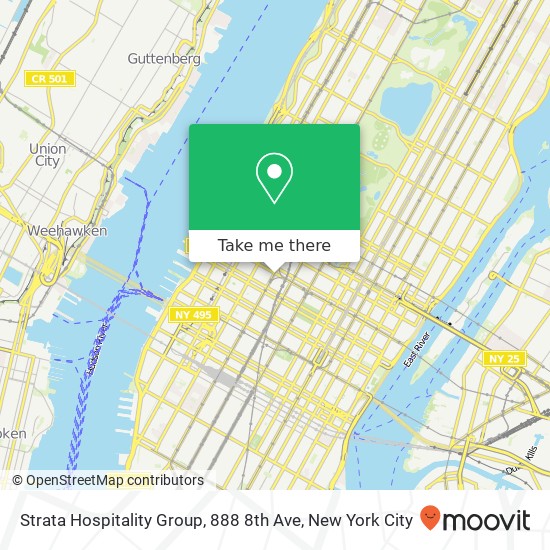 Mapa de Strata Hospitality Group, 888 8th Ave
