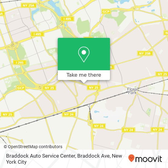 Mapa de Braddock Auto Service Center, Braddock Ave