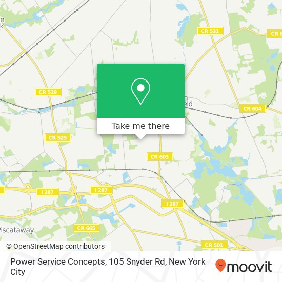 Mapa de Power Service Concepts, 105 Snyder Rd