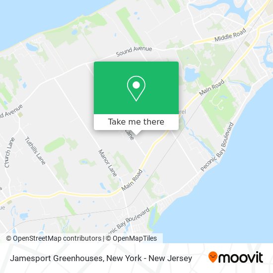 Mapa de Jamesport Greenhouses