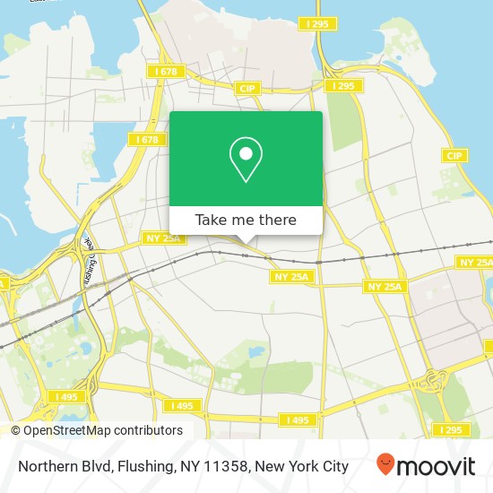 Northern Blvd, Flushing, NY 11358 map