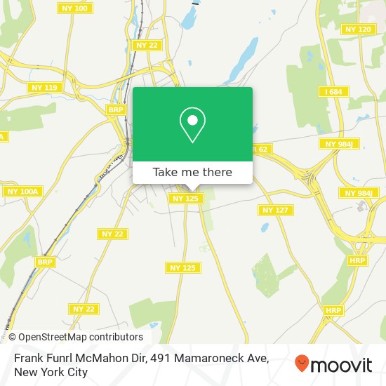 Frank Funrl McMahon Dir, 491 Mamaroneck Ave map