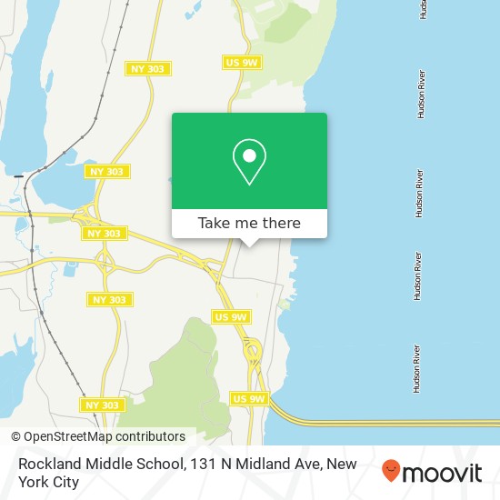 Mapa de Rockland Middle School, 131 N Midland Ave