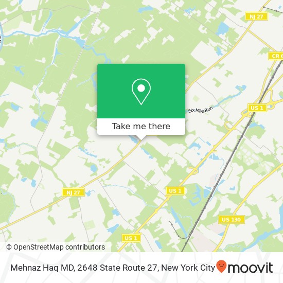 Mehnaz Haq MD, 2648 State Route 27 map