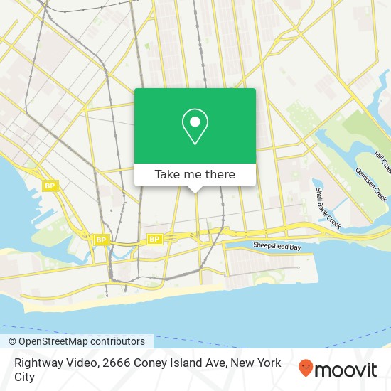 Rightway Video, 2666 Coney Island Ave map