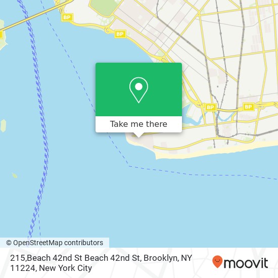 Mapa de 215,Beach 42nd St Beach 42nd St, Brooklyn, NY 11224