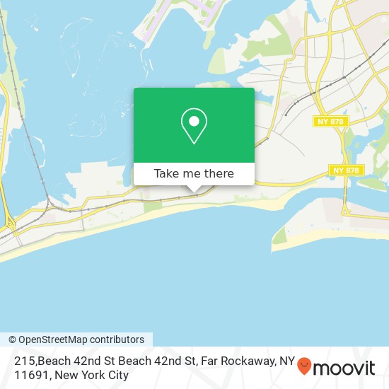 Mapa de 215,Beach 42nd St Beach 42nd St, Far Rockaway, NY 11691