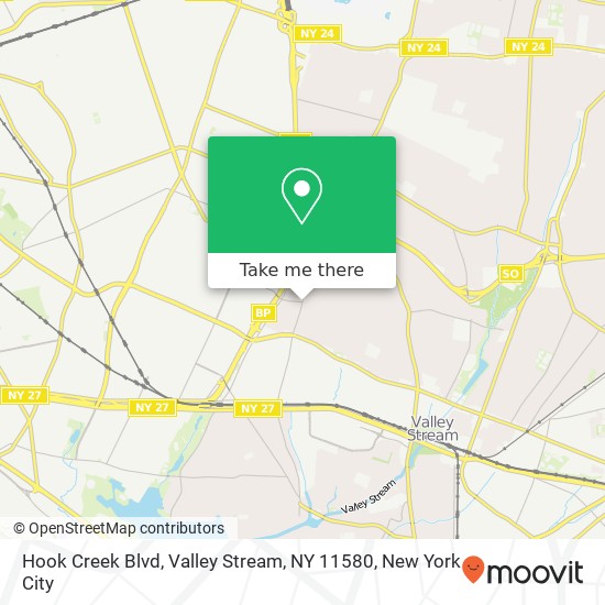 Hook Creek Blvd, Valley Stream, NY 11580 map