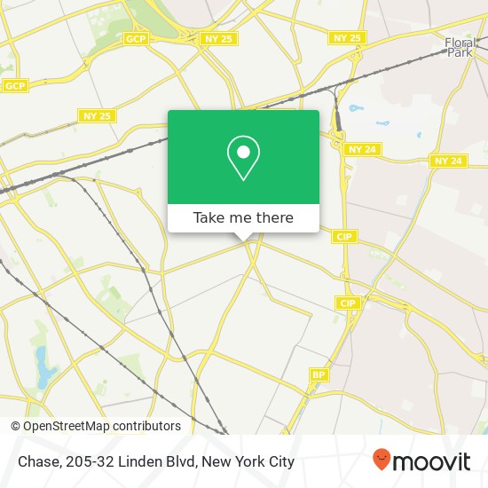 Mapa de Chase, 205-32 Linden Blvd