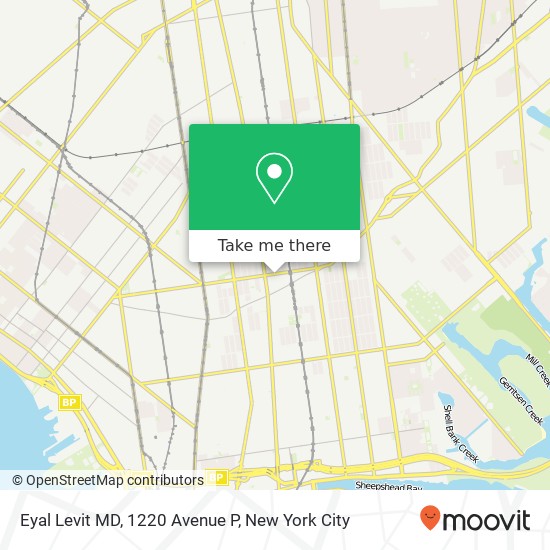 Mapa de Eyal Levit MD, 1220 Avenue P
