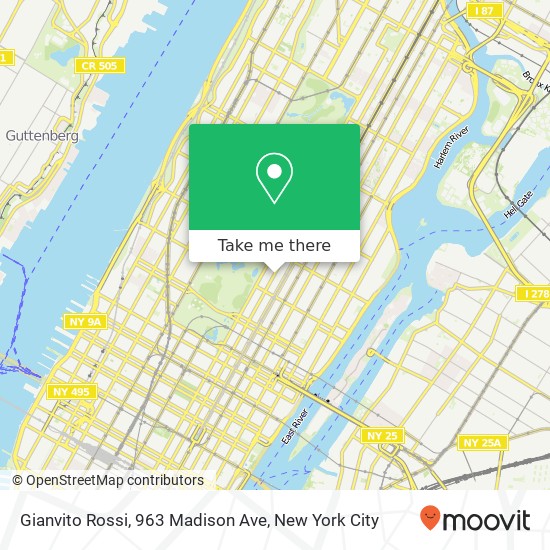 Mapa de Gianvito Rossi, 963 Madison Ave