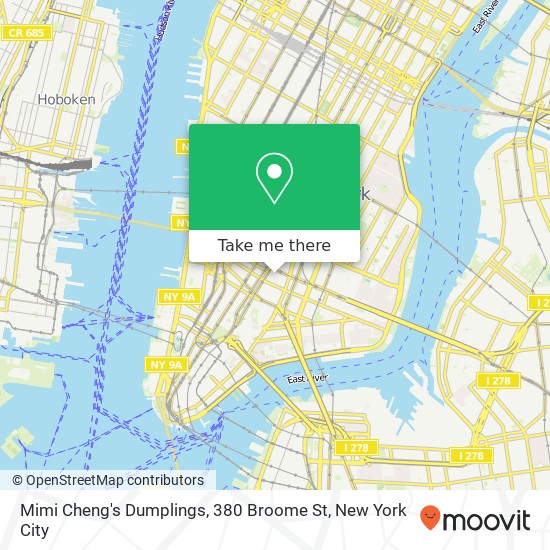 Mimi Cheng's Dumplings, 380 Broome St map